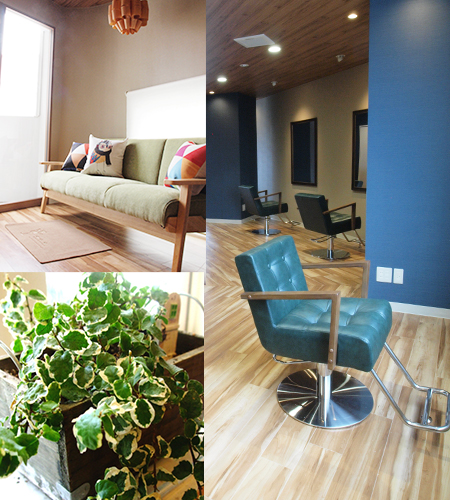 Valo美容室の
サロン内観